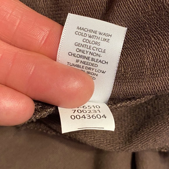 Pure Jill French Terry Cocoa Mocha Medium Pants - Picture 5 of 6